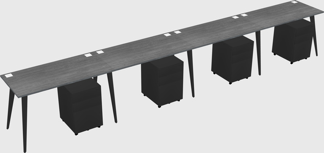 Modern rectangular office desk