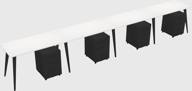 Modern rectangular office desk
