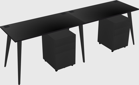 Bureau rectangulaire moderne
