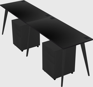 Bureau rectangulaire moderne