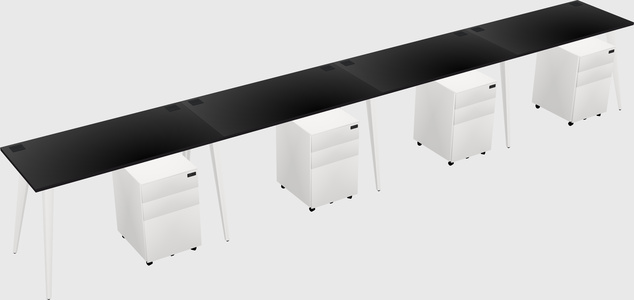 Modern rectangular office desk