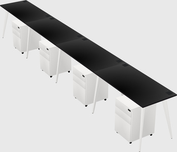 Modern rectangular office desk