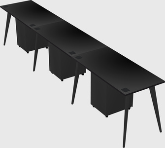 Bureau rectangulaire moderne