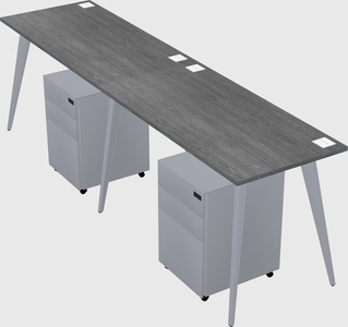 Bureau rectangulaire moderne