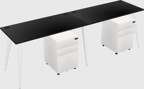 Modern rectangular office desk