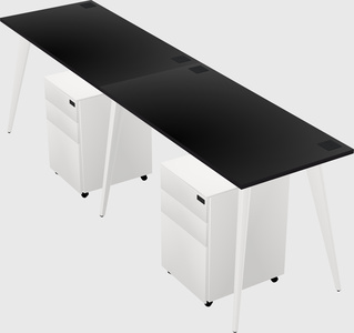 Modern rectangular office desk