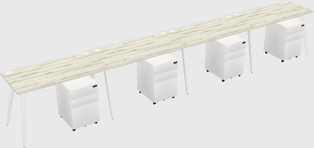 Modern rectangular office desk