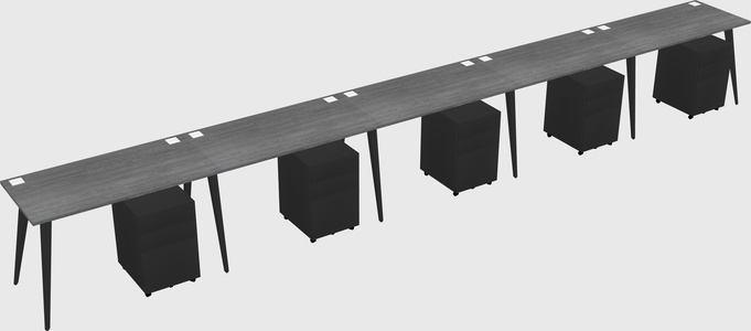 Modern rectangular office desk