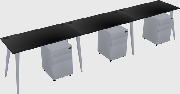 Bureau rectangulaire moderne