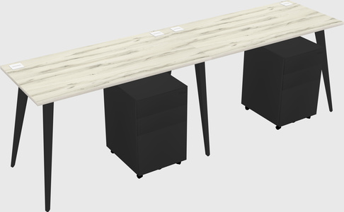 Bureau rectangulaire moderne