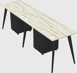 Bureau rectangulaire moderne