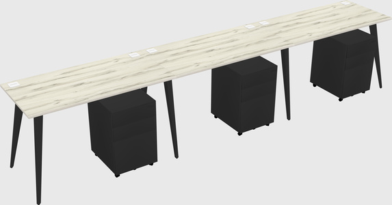 Modern rectangular office desk