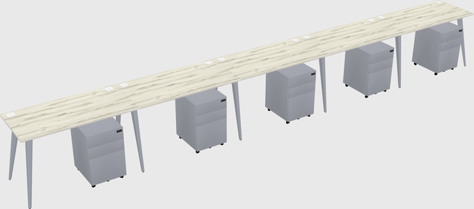 Bureau rectangulaire moderne