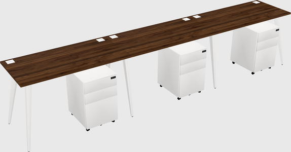 Bureau rectangulaire moderne