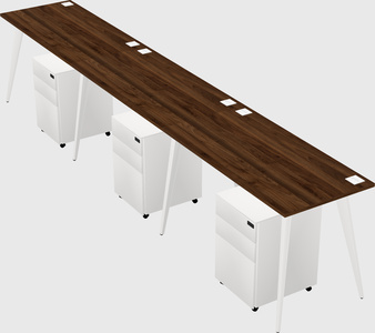 Bureau rectangulaire moderne