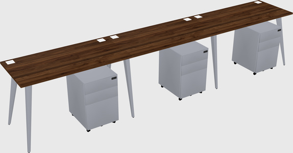 Bureau rectangulaire moderne