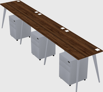 Bureau rectangulaire moderne
