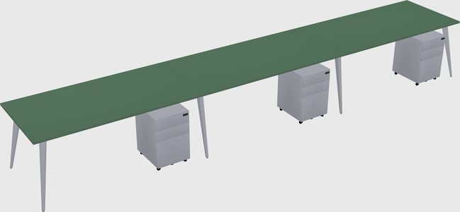 Bureau rectangulaire moderne