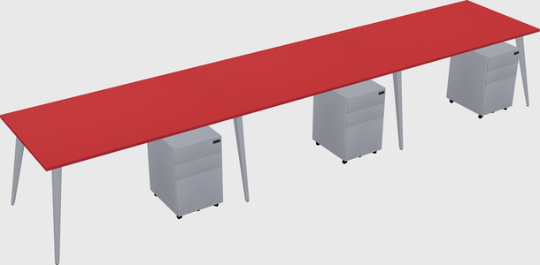 Bureau rectangulaire moderne