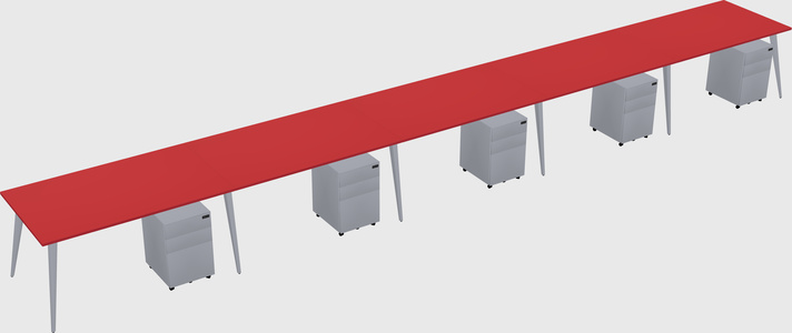 Modern rectangular office desk