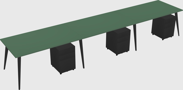 Modern rectangular office desk