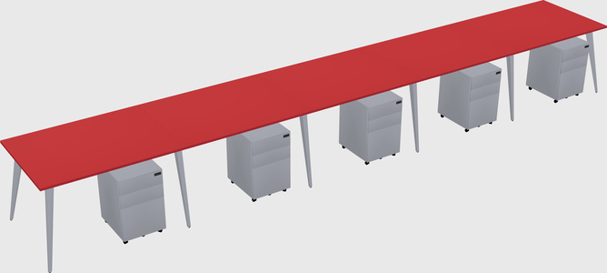 Modern rectangular office desk