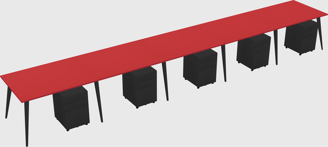 Modern rectangular office desk
