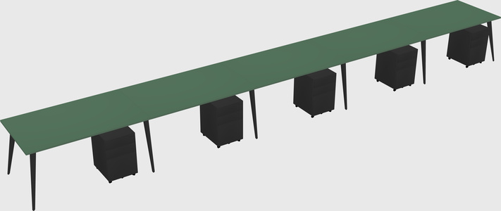 Modern rectangular office desk