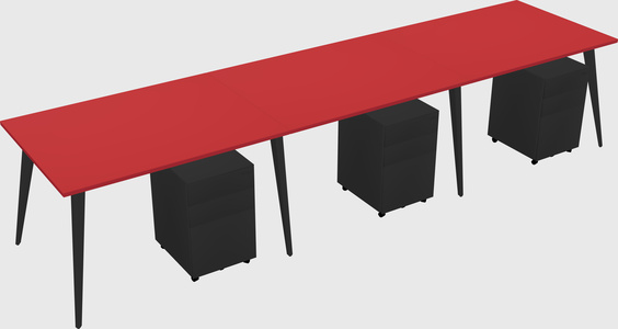 Modern rectangular office desk