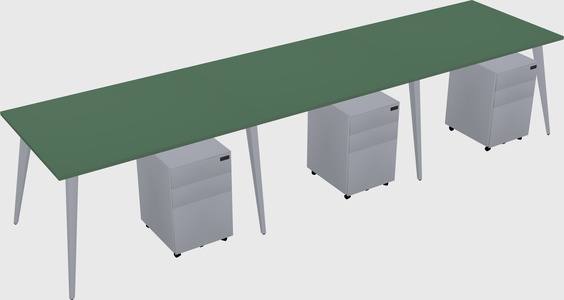 Bureau rectangulaire moderne