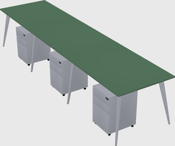 Bureau rectangulaire moderne
