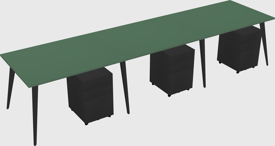 Modern rectangular office desk