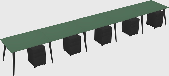 Modern rectangular office desk