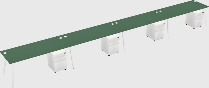 Bureau rectangulaire moderne
