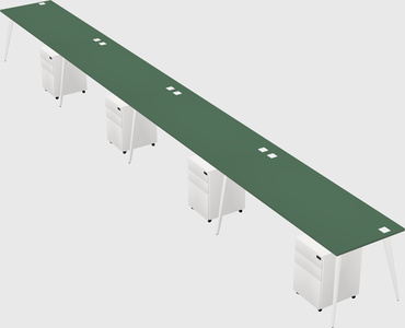 Bureau rectangulaire moderne
