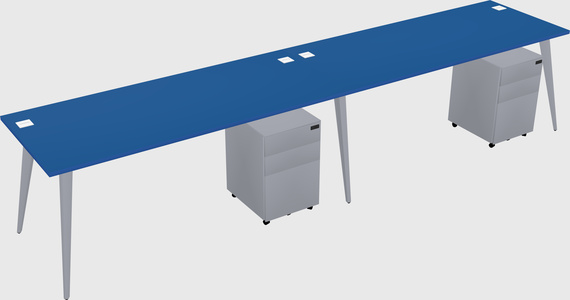 Modern rectangular office desk