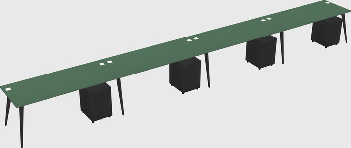 Modern rectangular office desk