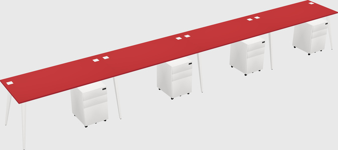 Bureau rectangulaire moderne