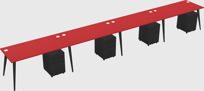 Bureau rectangulaire moderne