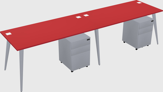 Bureau rectangulaire moderne