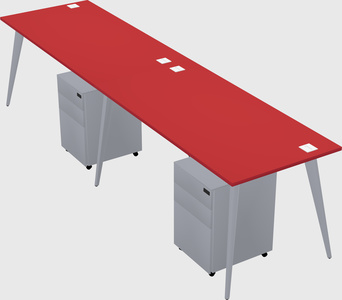 Bureau rectangulaire moderne