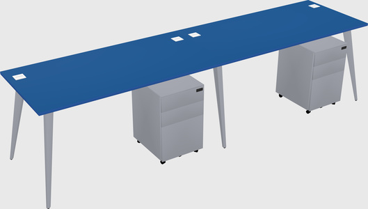 Bureau rectangulaire moderne