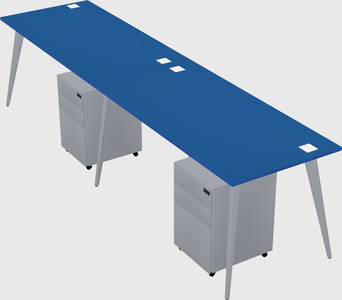 Bureau rectangulaire moderne