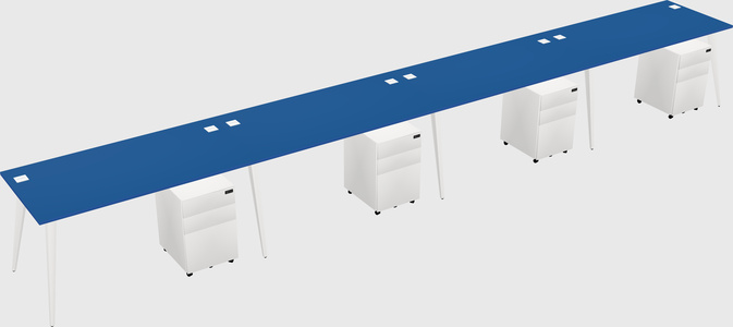 Bureau rectangulaire moderne