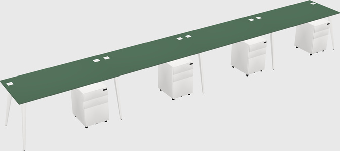 Bureau rectangulaire moderne
