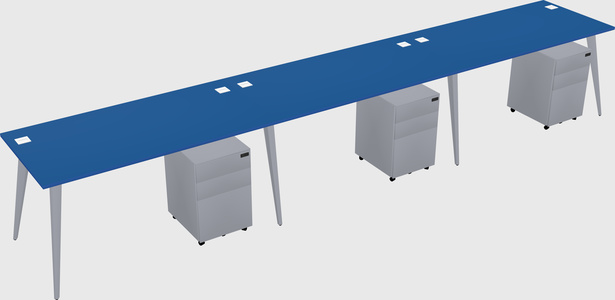 Bureau rectangulaire moderne