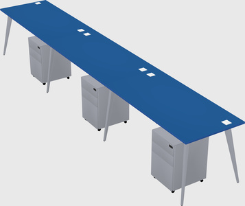 Bureau rectangulaire moderne