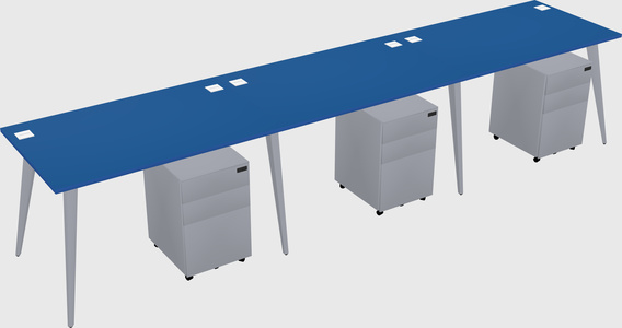 Bureau rectangulaire moderne