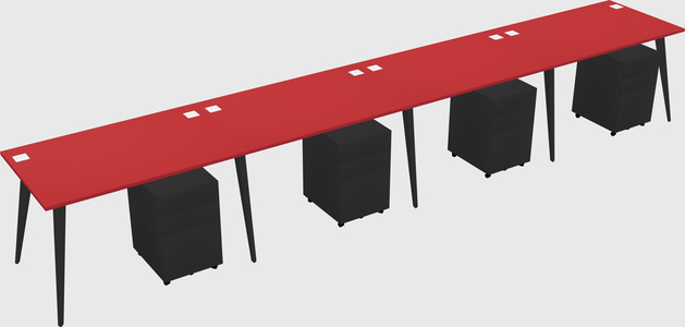 Modern rectangular office desk