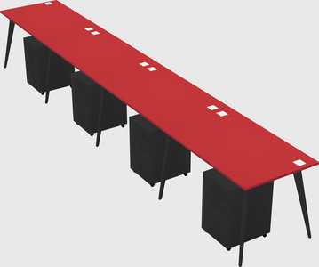 Modern rectangular office desk